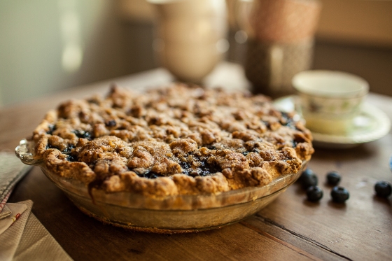 Granola Girl bakes || Blueberry Custard Pie-11
